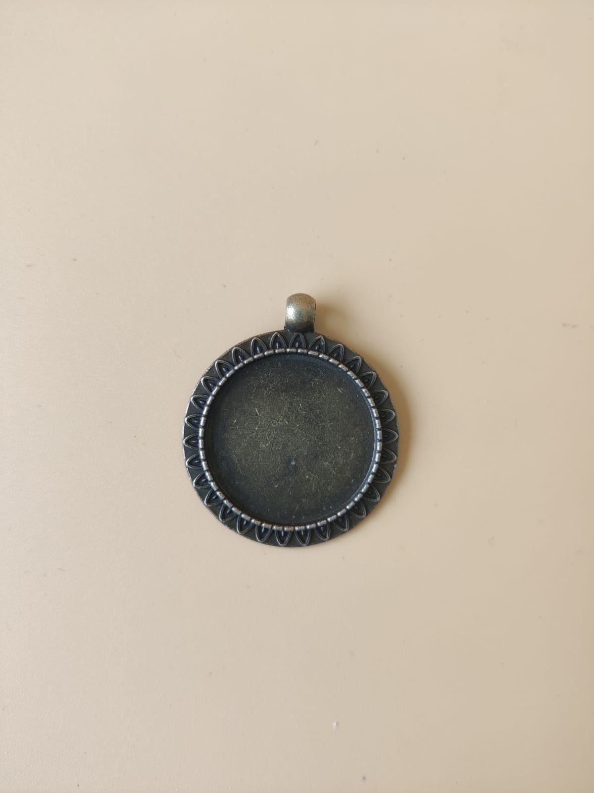 Vintage / Antique Bezel pendant- G