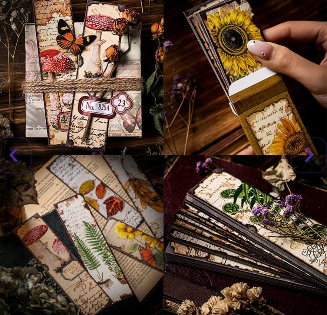Vintage Bookmark Card
