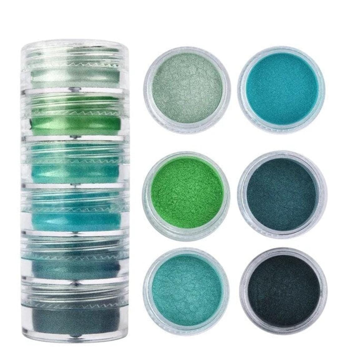 Mini Pearl Pigment/ Mini Mica Colour set - D