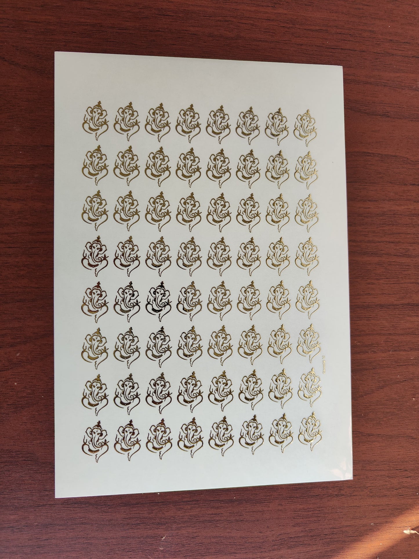 Ganesh Embossed stickers - II