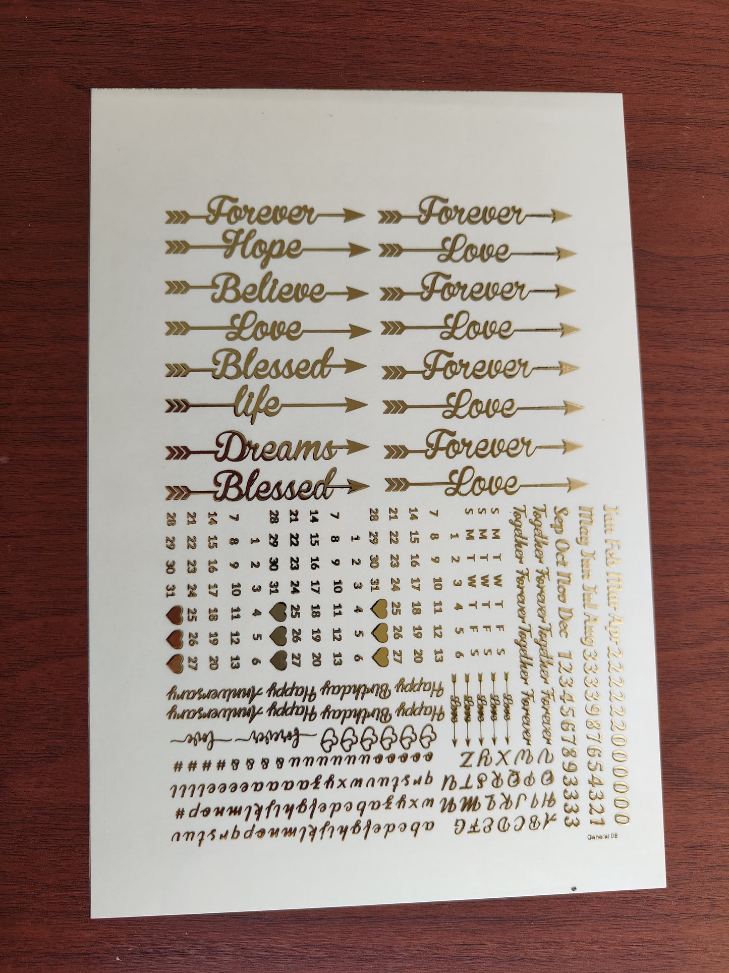 Calendar/ Forever Hope Sticker