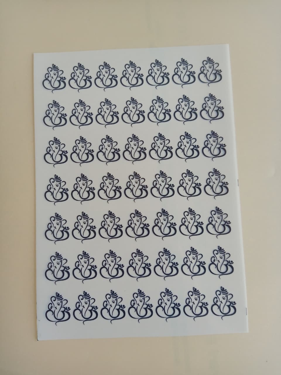 Ganesha Black Insert sheet - A5 Size