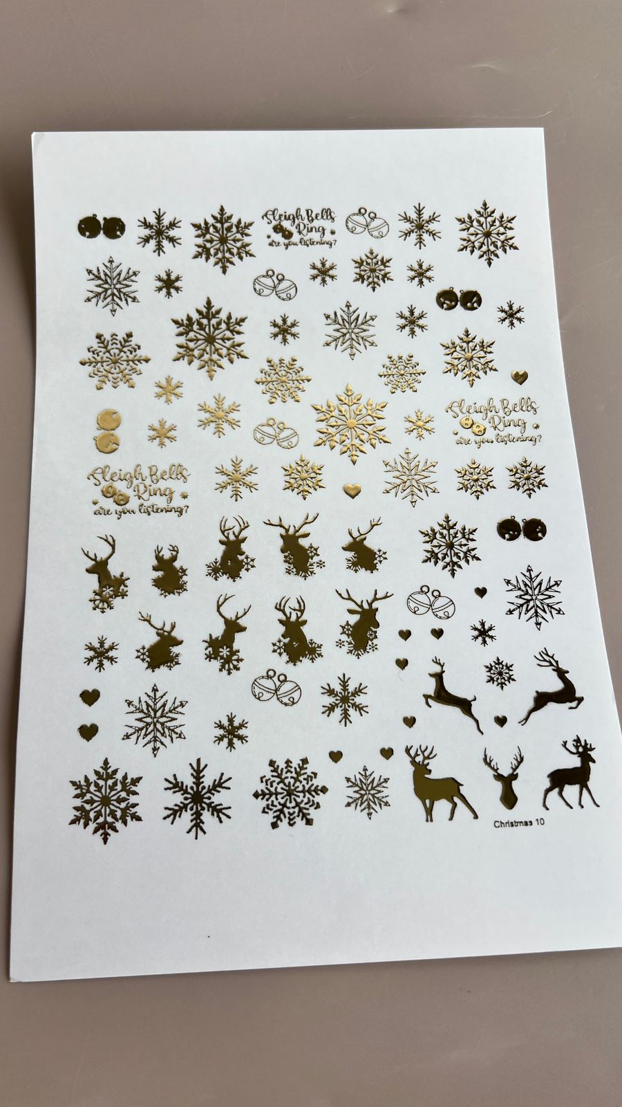 Christmas Embossed Stickers -II