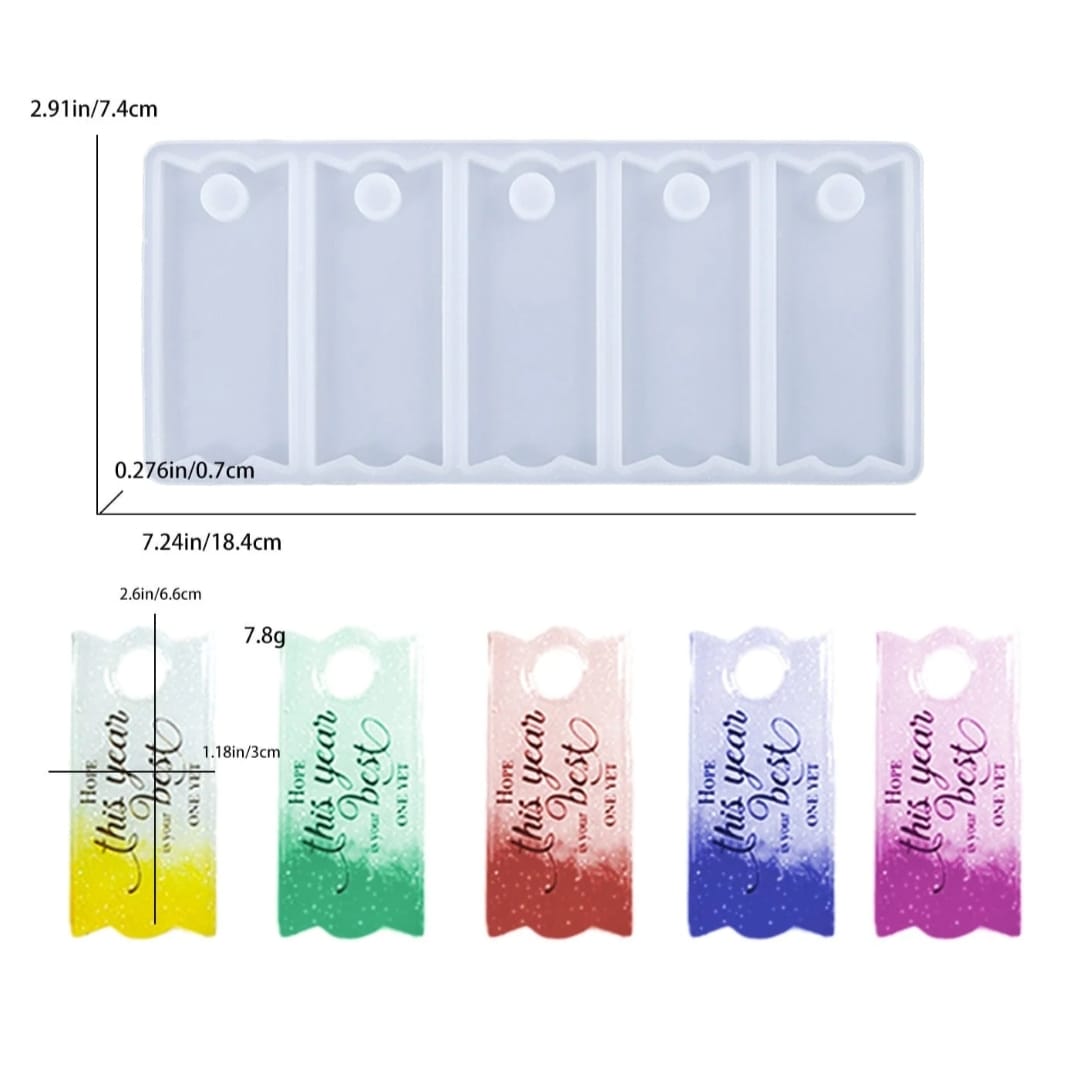 5 cavity name plate mould
