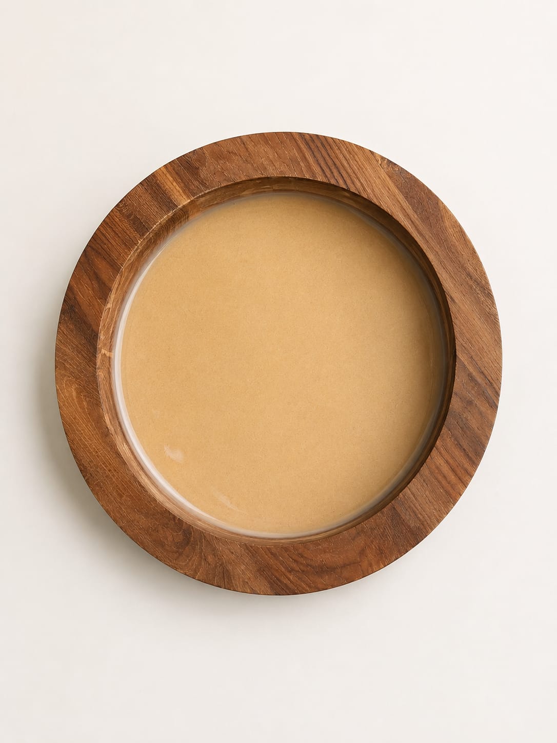 Teakwood frame/ Floating Frame/ Flower preservation frame round - Acrylic