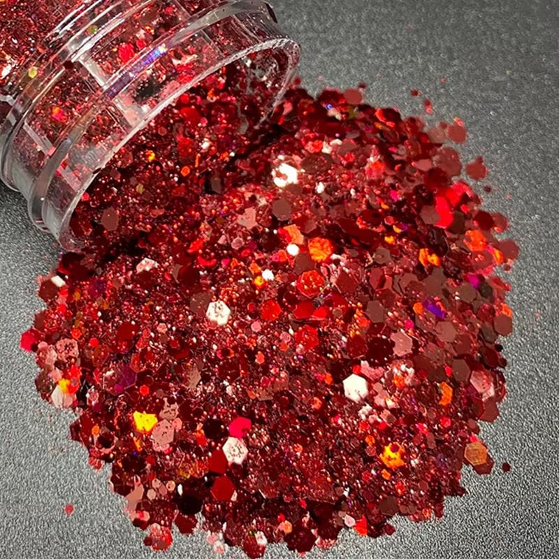 Glitter Dark Red