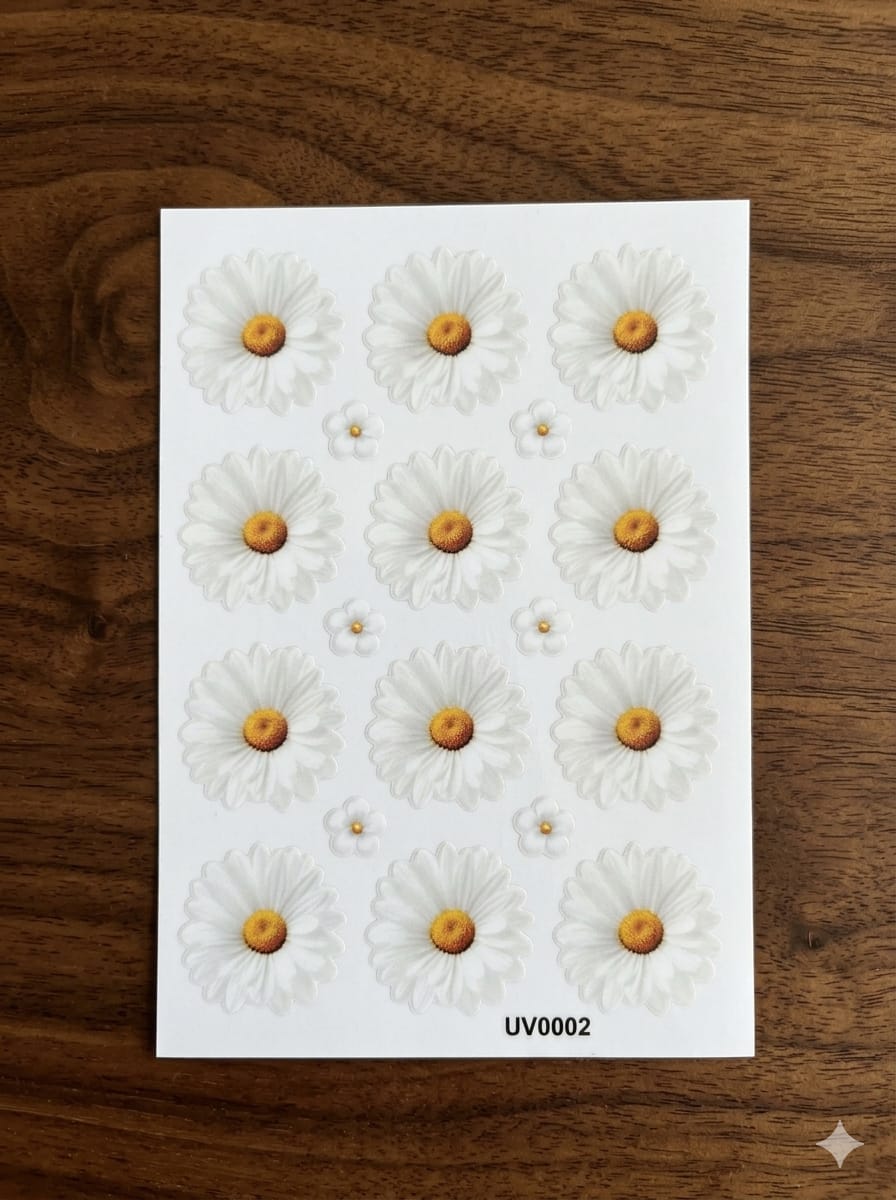 U.V Sticker - White