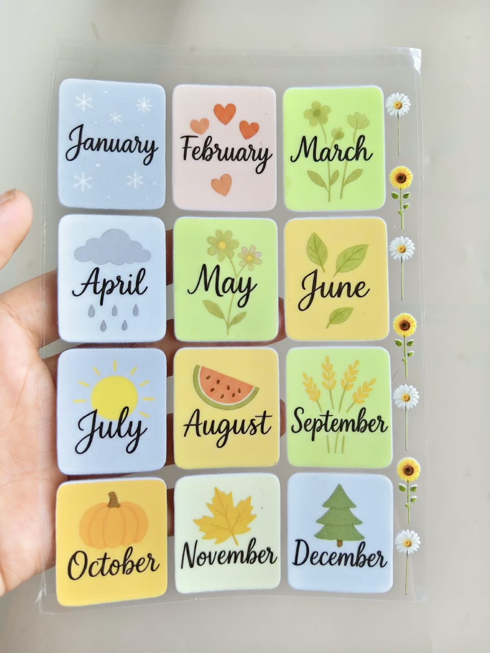 UV DTF Sticker - Month