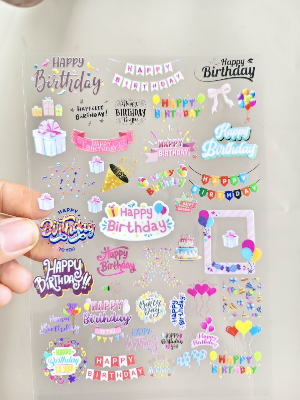 UV DTF Sticker - Happy Birthday
