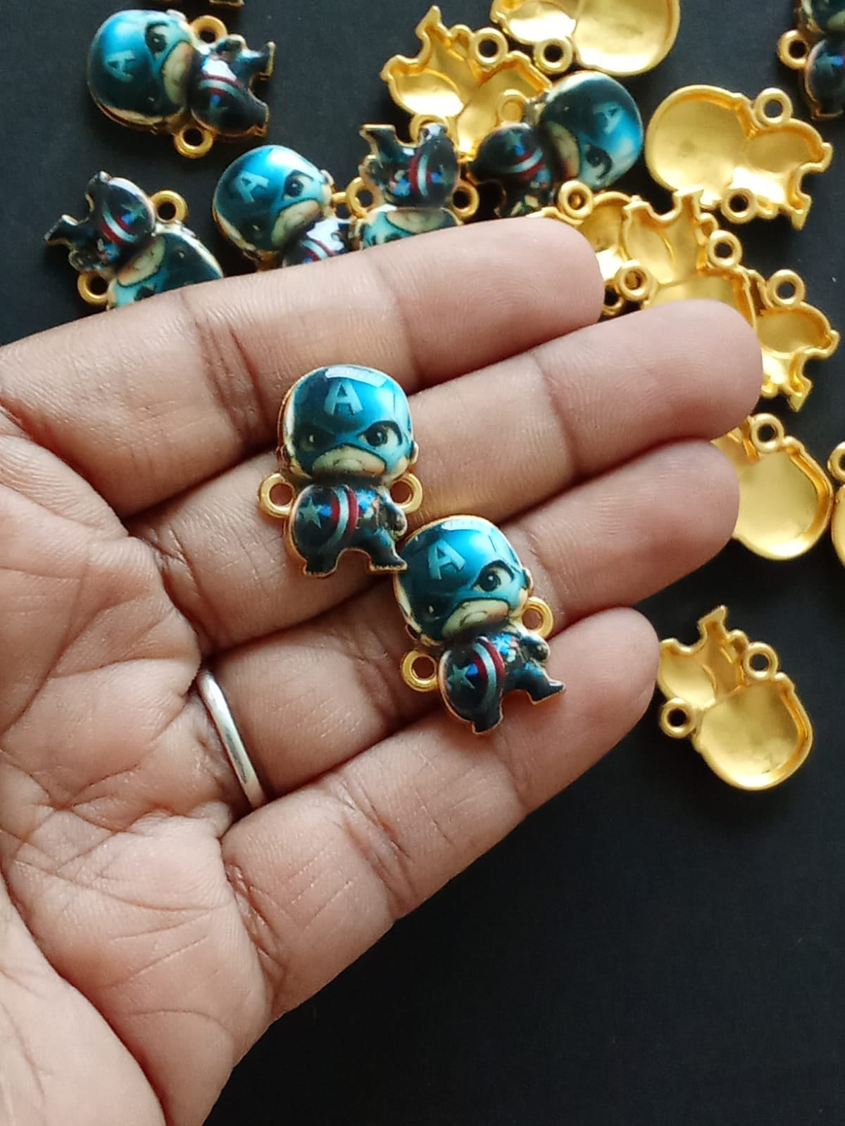 Cartoon Kids Rakhi Charms - Captain America