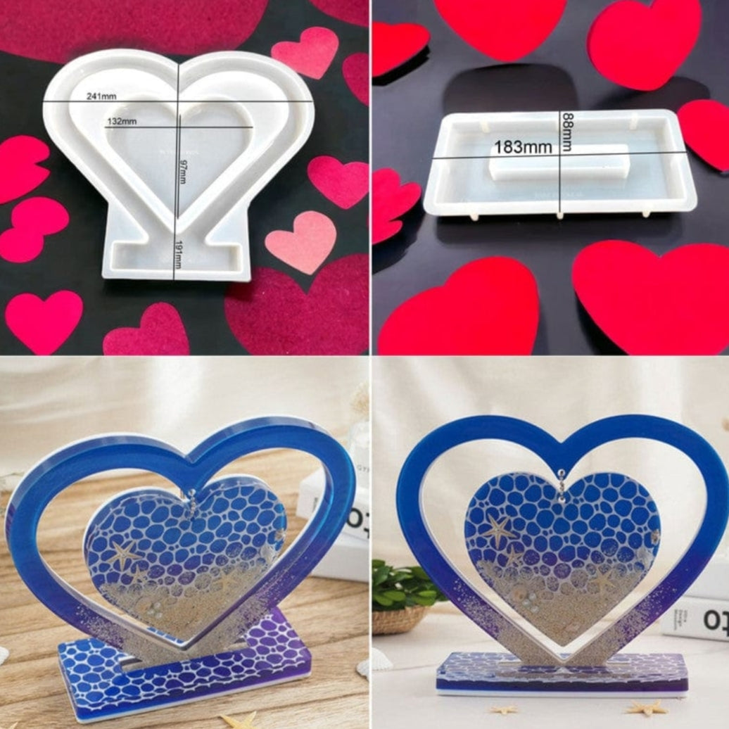 Centre heart with stand mould