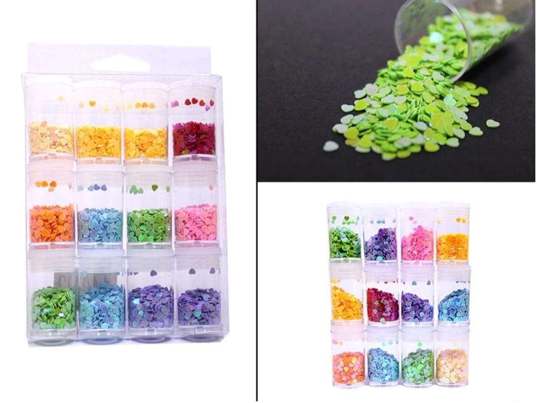 RAINBOW MIX HEART SET - chips Multicolor