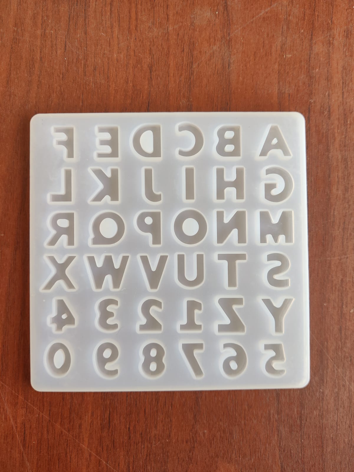 Small Alphabet Abcd & 1234 mould