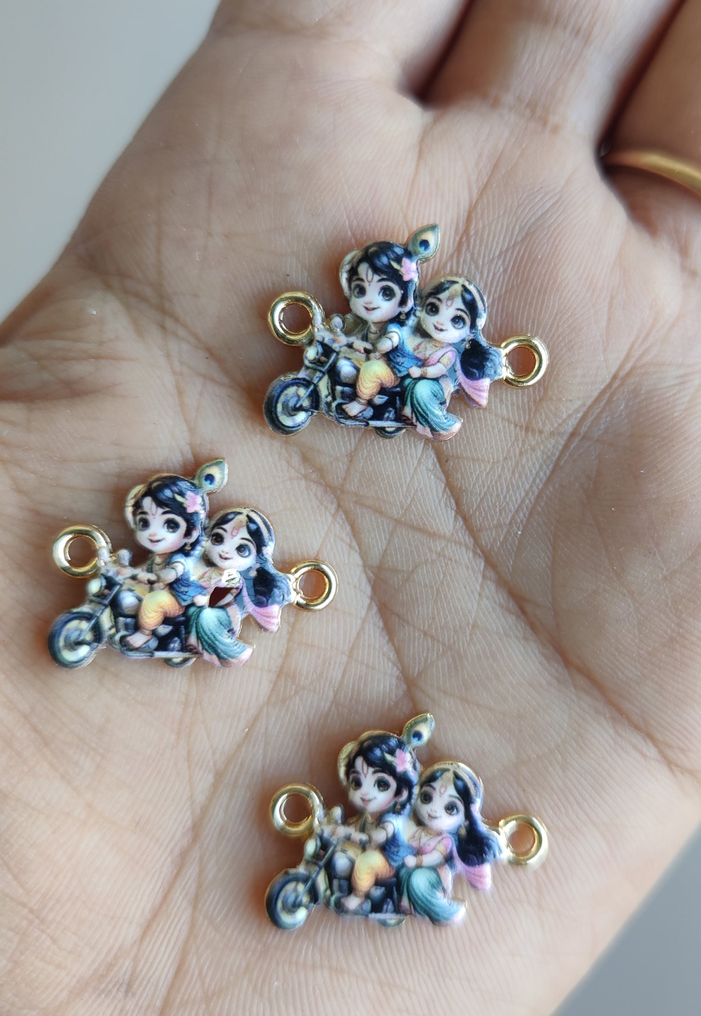 Radha Krishna Rakhi Charm