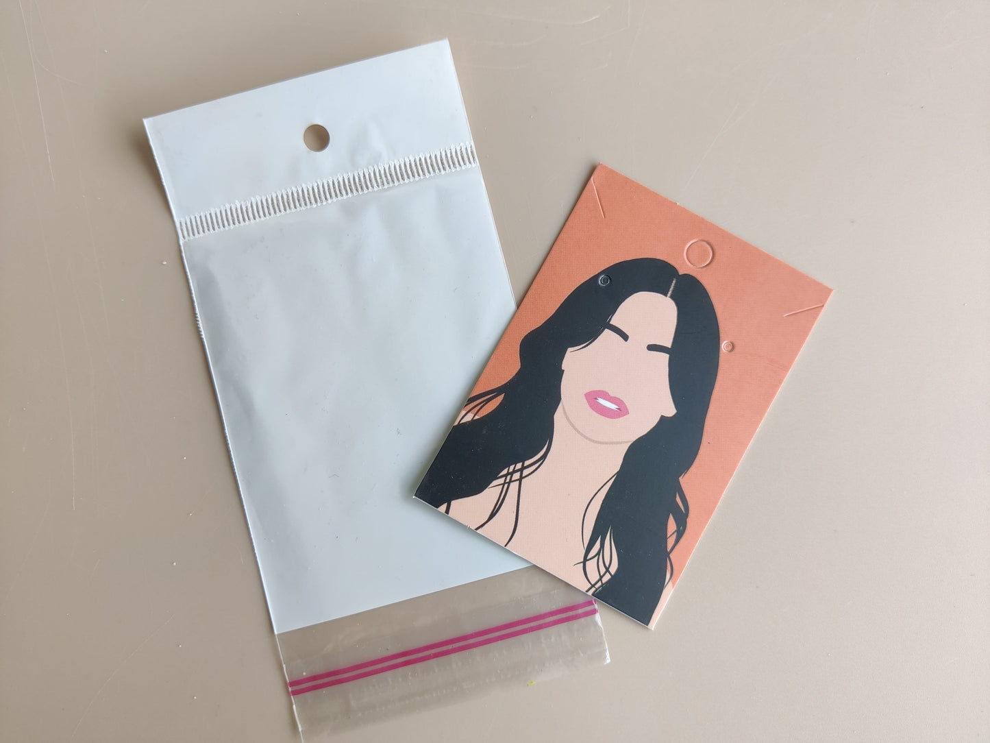 Jewelry packaging card with cover