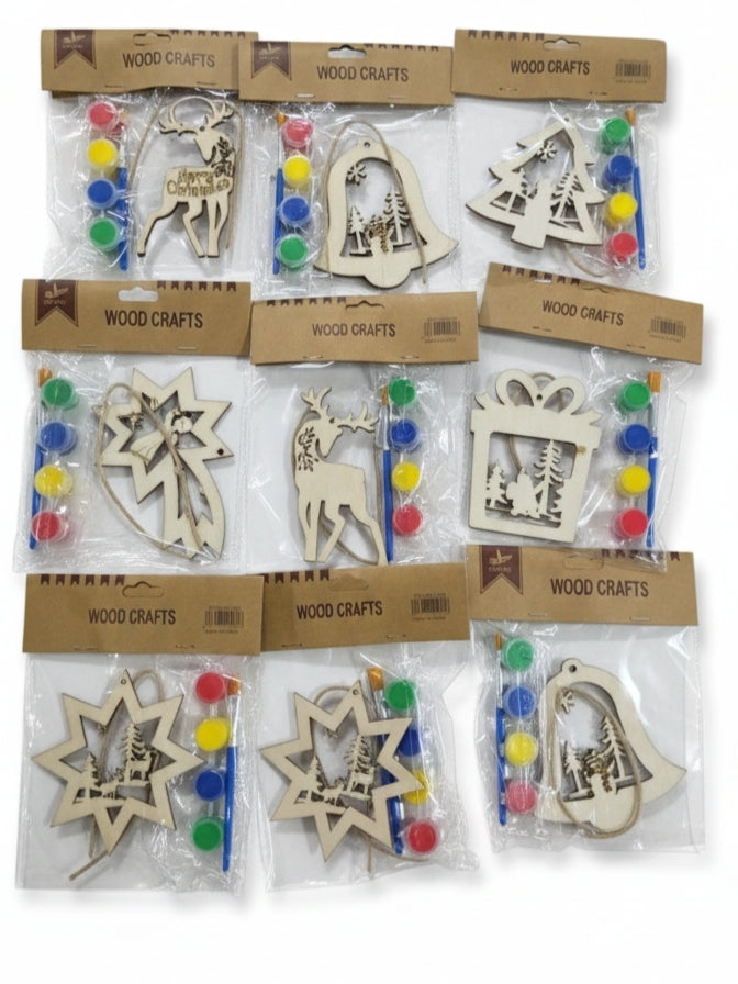 Wooden christmas painting DIY kit