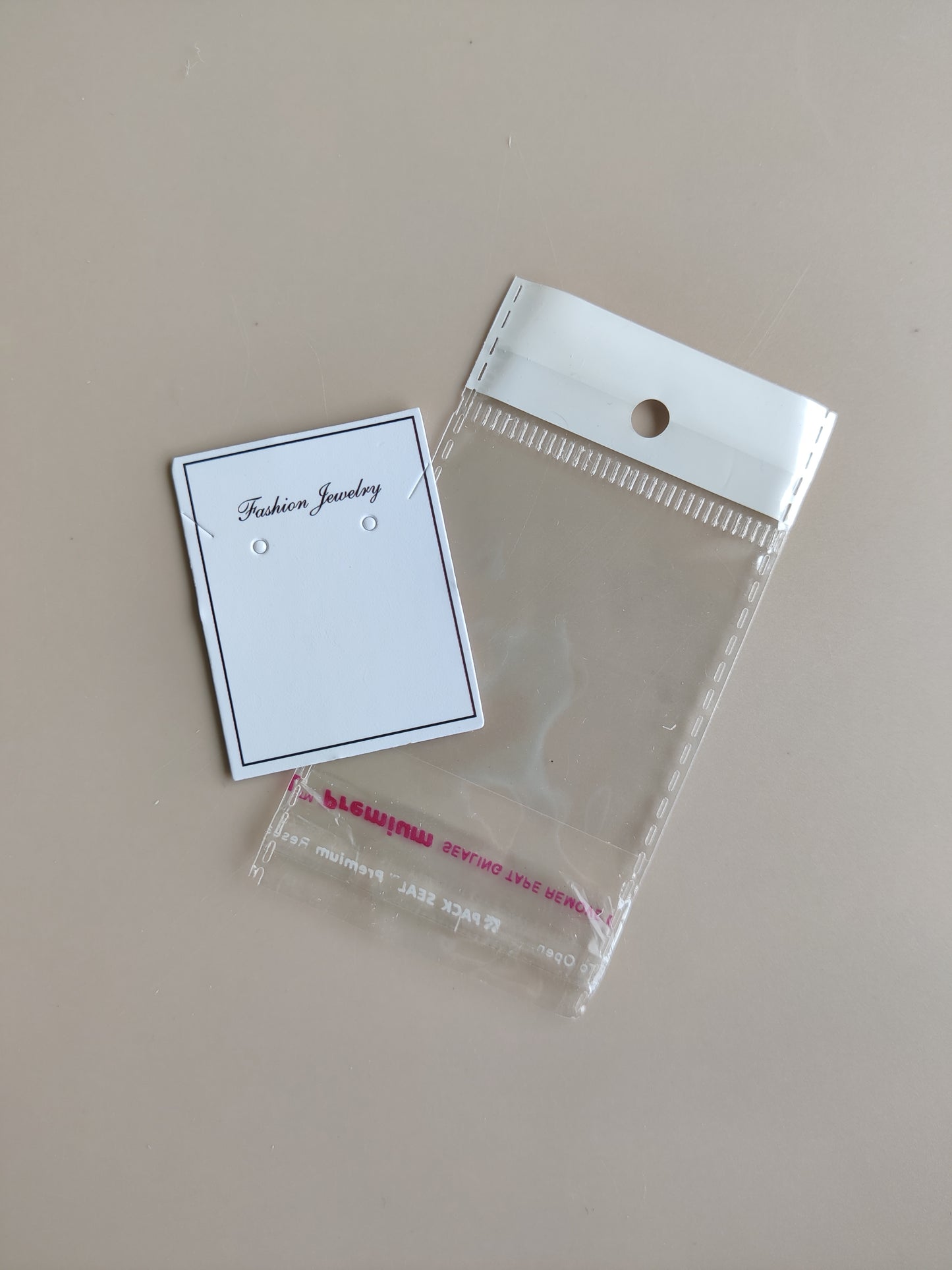 Jewelry packaging card with cover - B