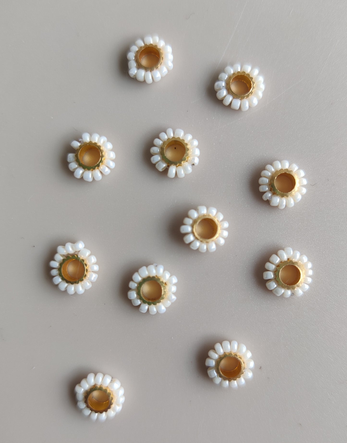 Pearl beads ring for rakhi/bracelet - bulk