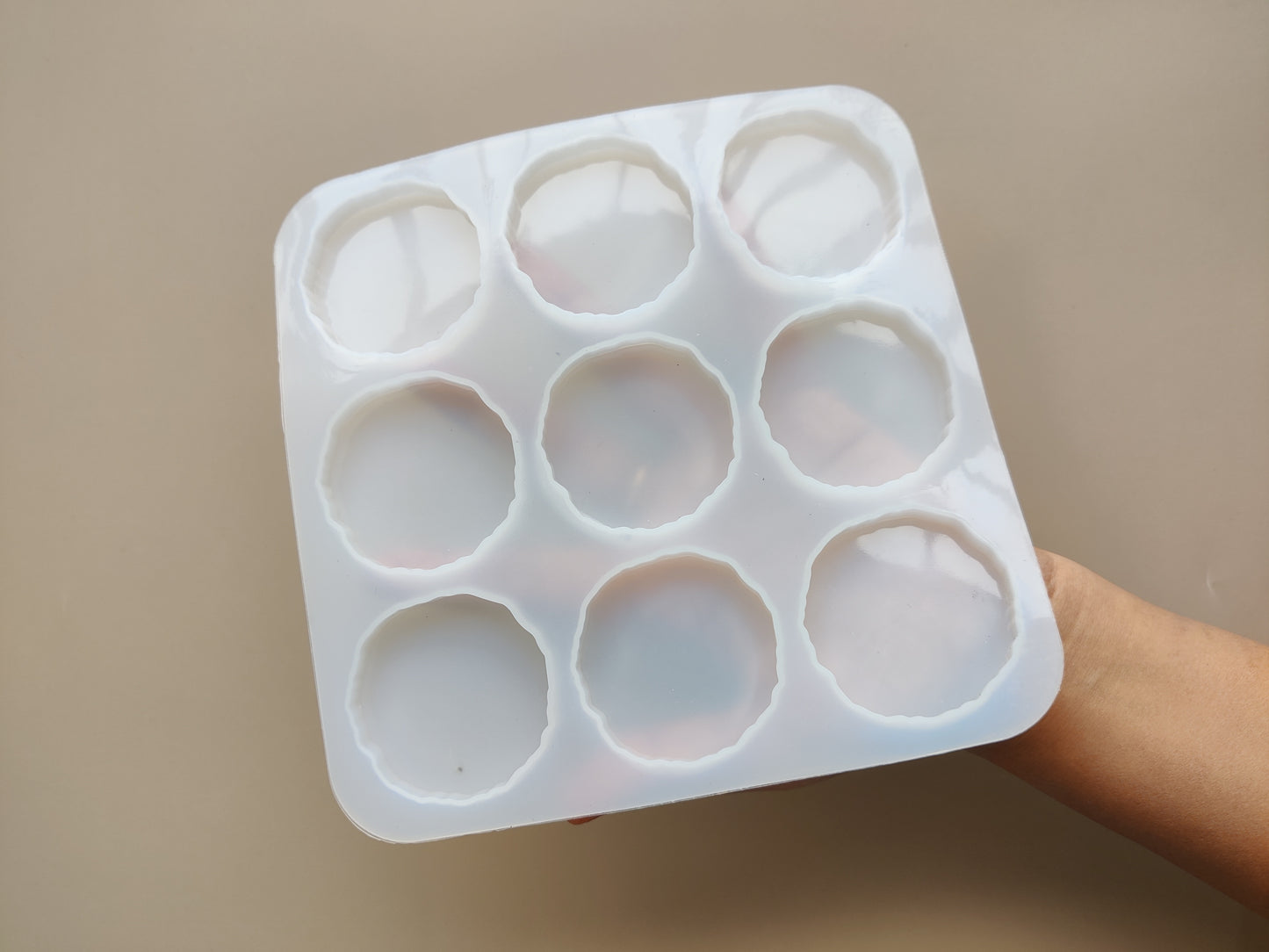 9 cavity agate keychain pendant mould