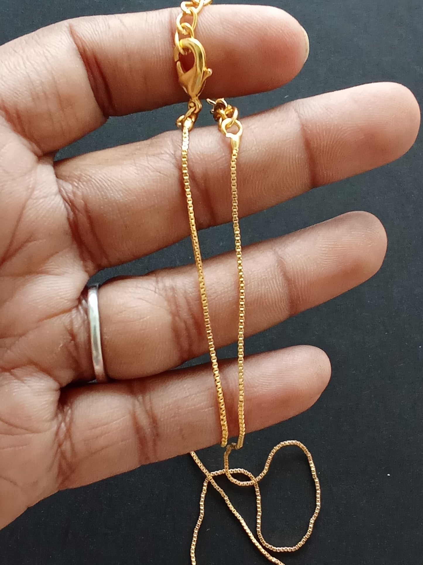 Anti tarnish thin chain - A