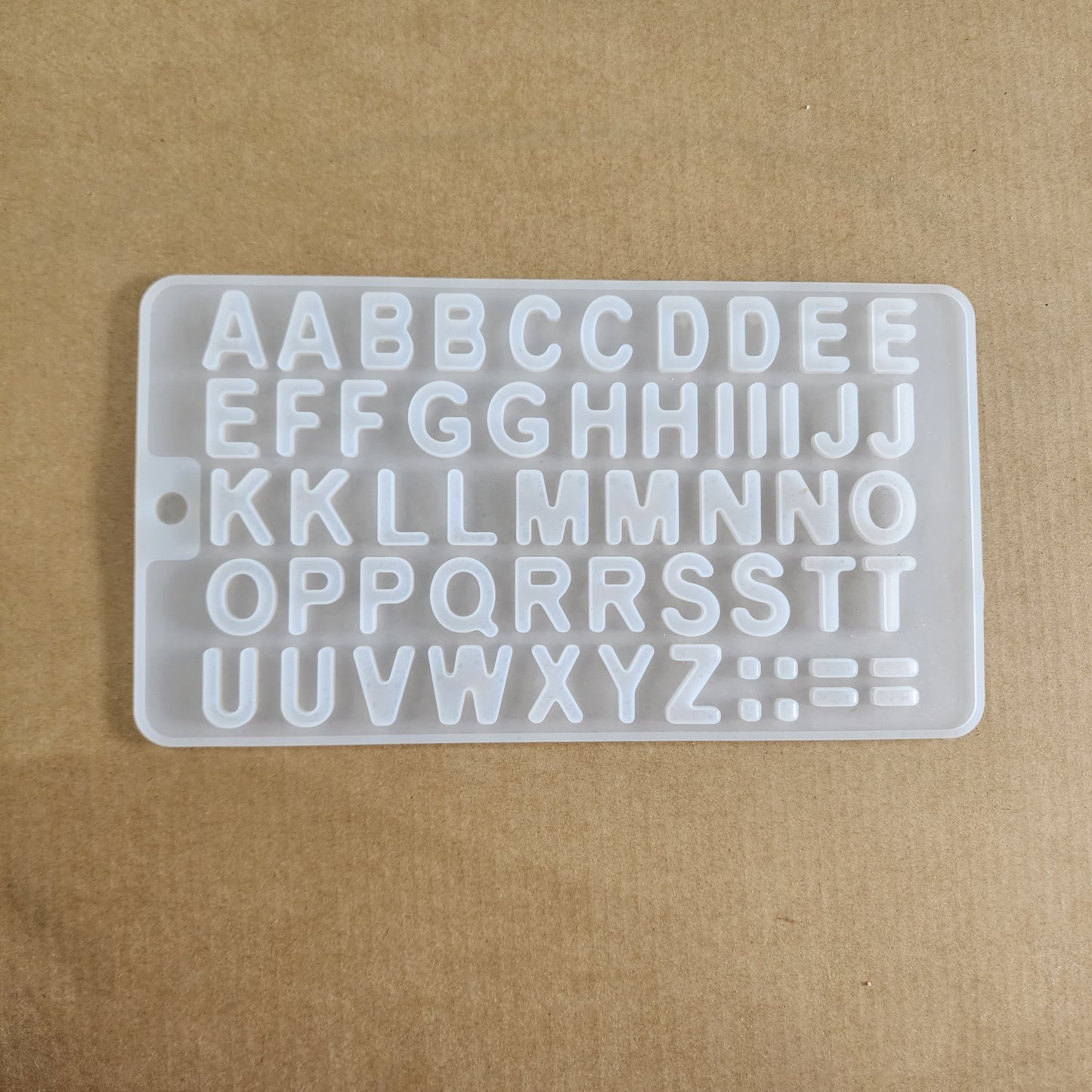 Alphabet mould small