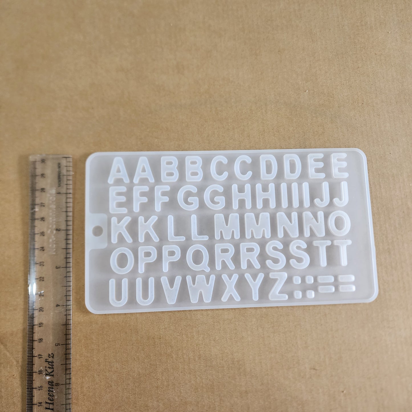 Alphabet mould small