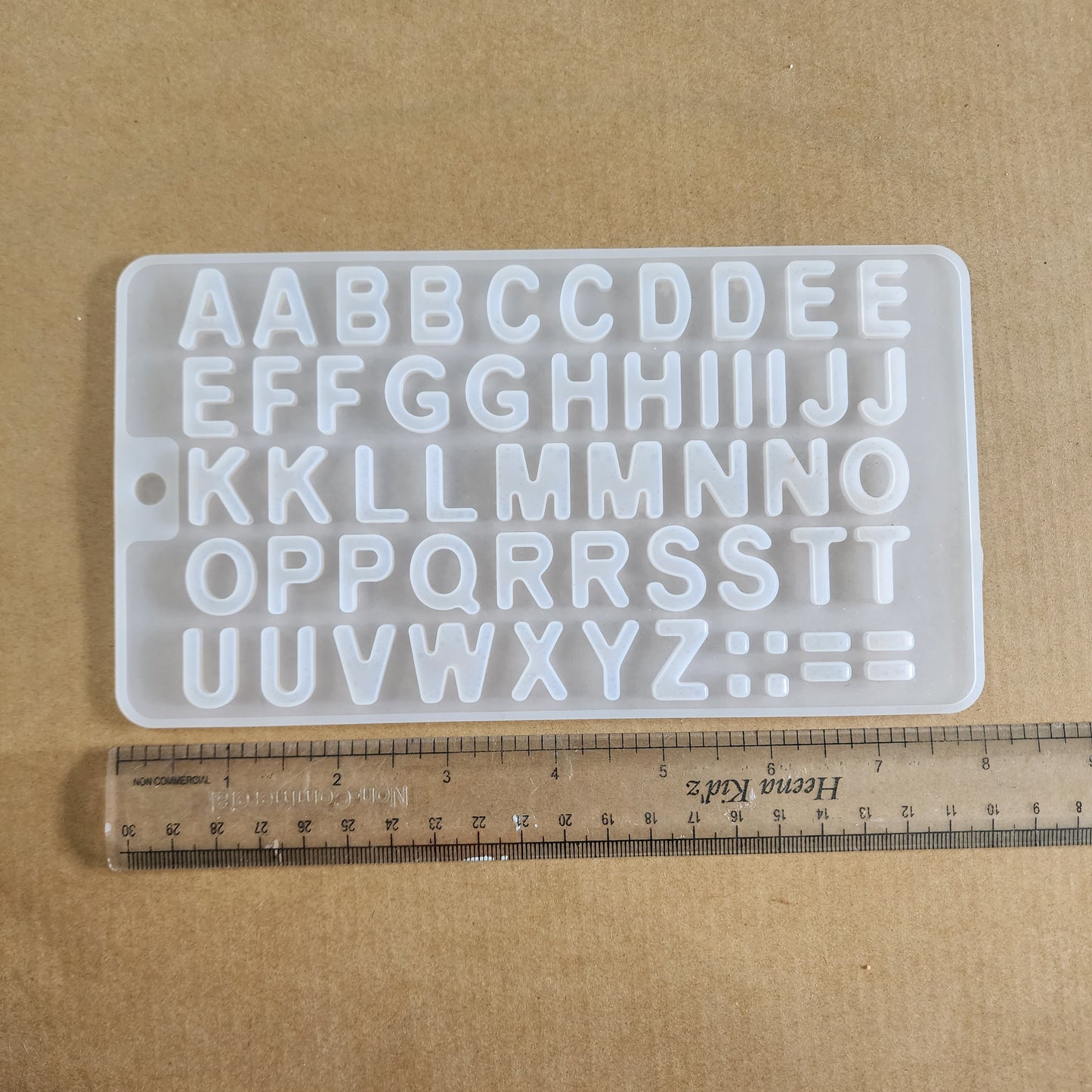 Alphabet mould small