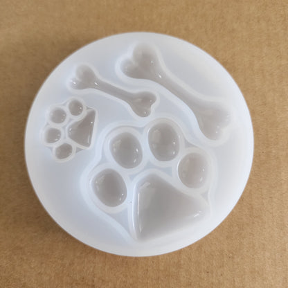 3D Dog Paw and Bone Mould