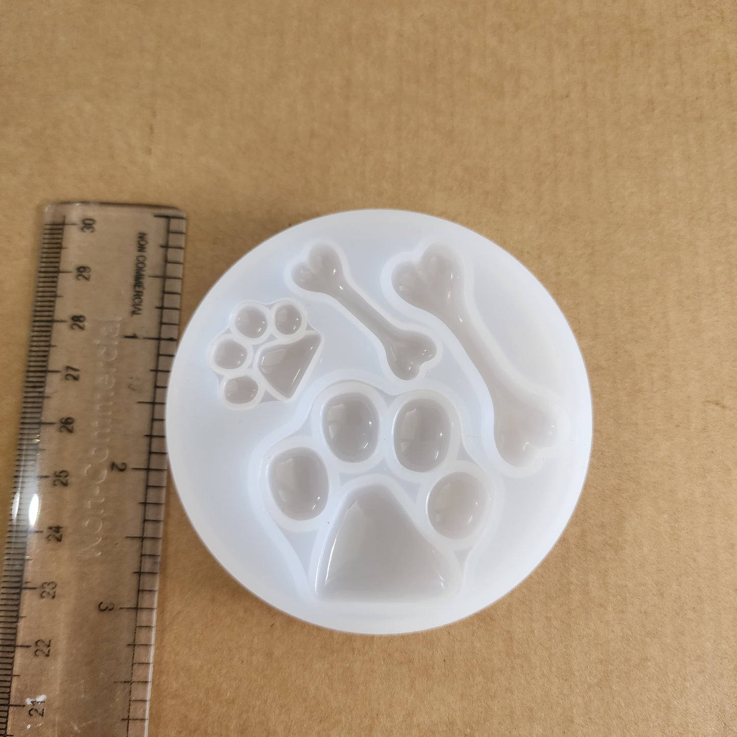 3D Dog Paw and Bone Mould