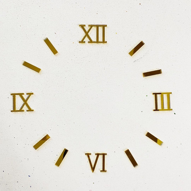 Roman Numbers for Clocks with sticks