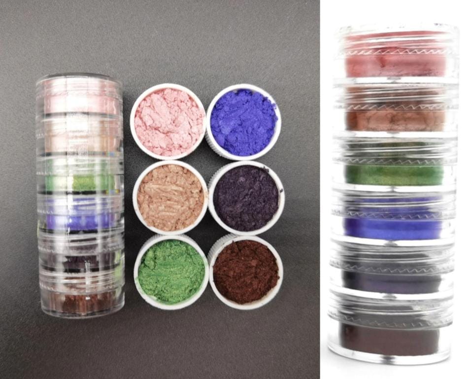 Mini Pearl Pigment/ Mini Mica Colour set - J