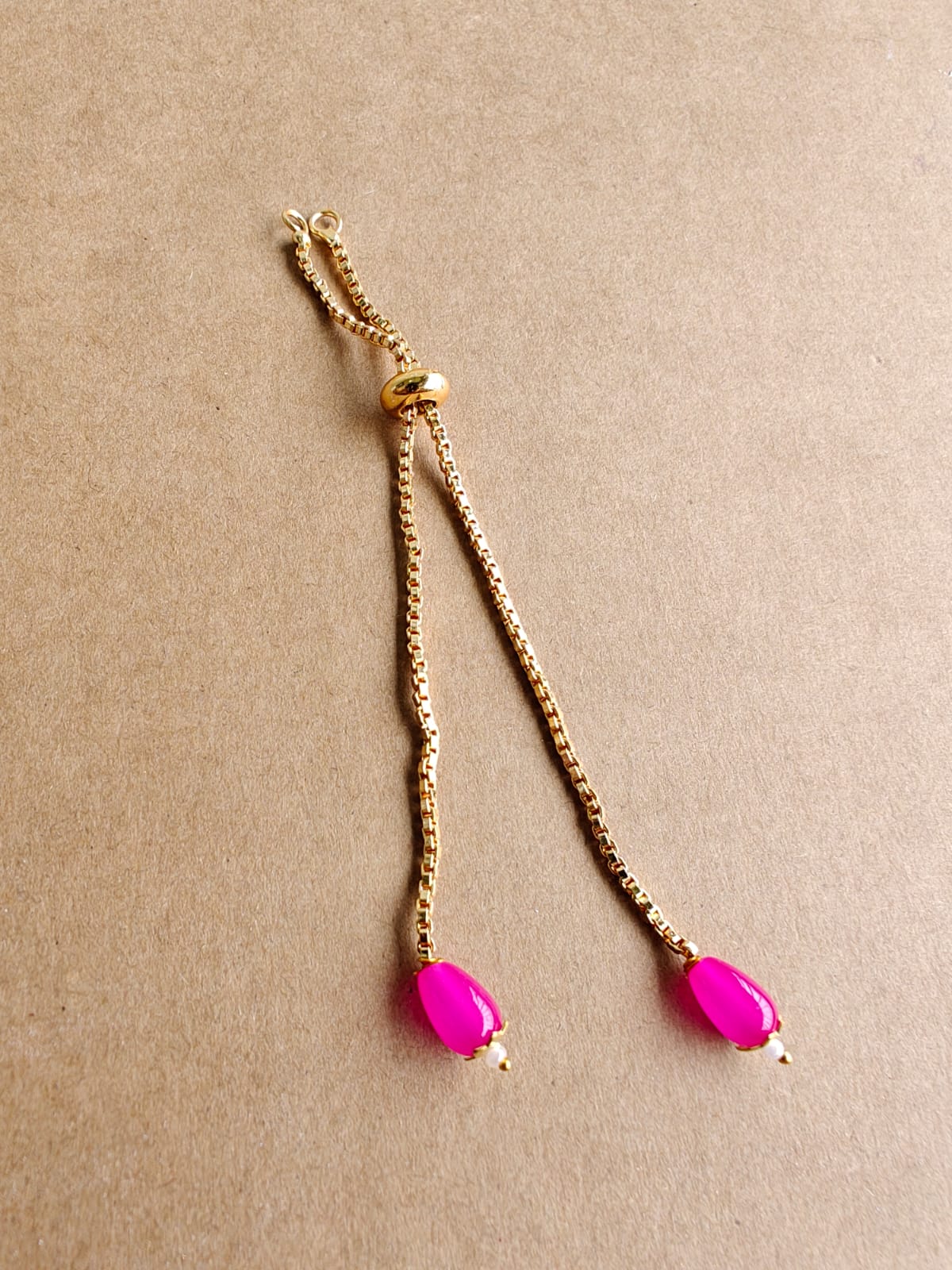 Pink Rakhi bracelet Chain