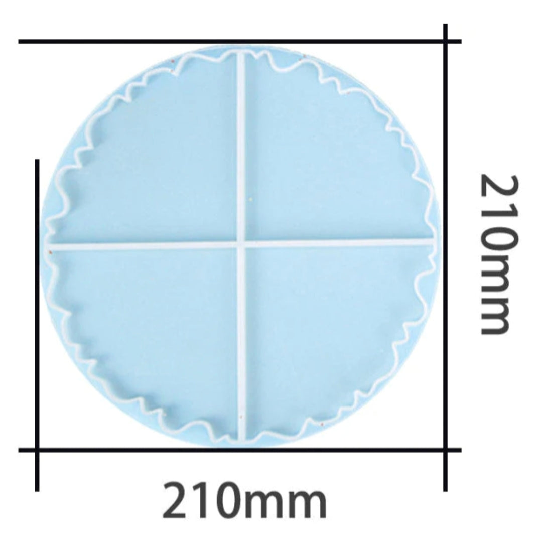 Pizza coaster mould - 4 cavity