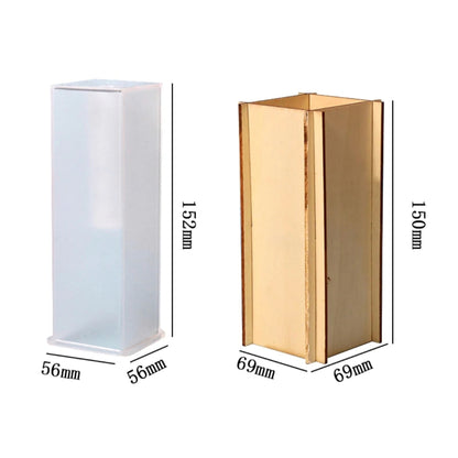 Square planter / flower vase mould/ T light holder/ Rose preservation mould