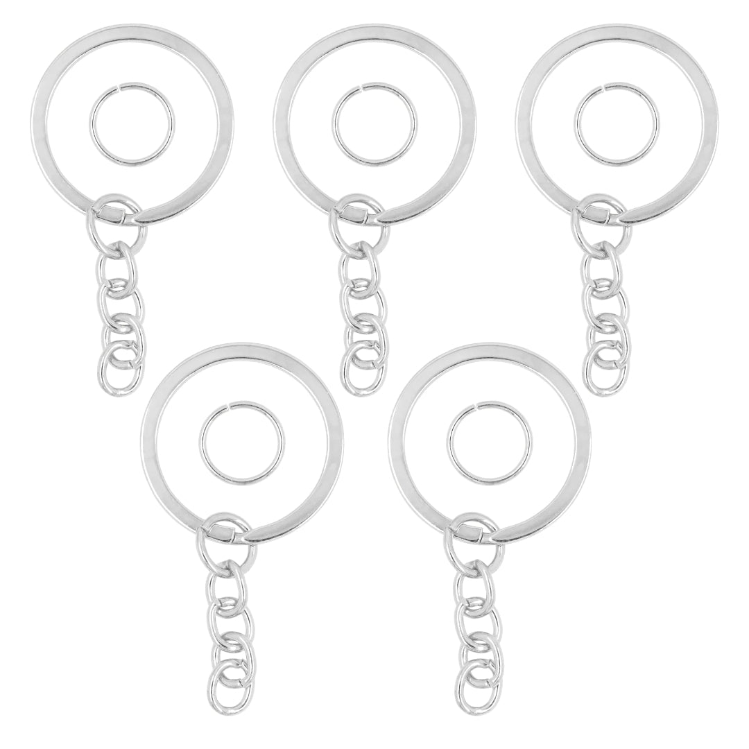 KeyRings / Keychain - Silver Big