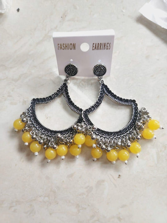 Earrings/Jhumka - Yellow H