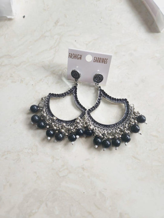 Earrings/Jhumka - Black H