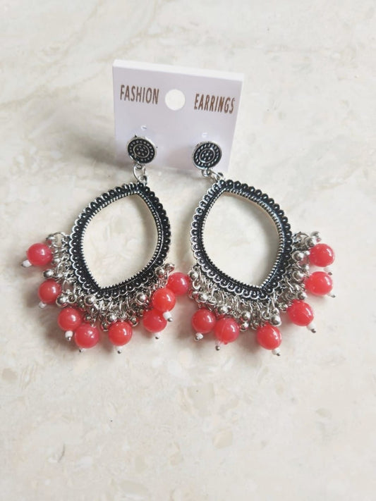 Earrings/Jhumka - Red G