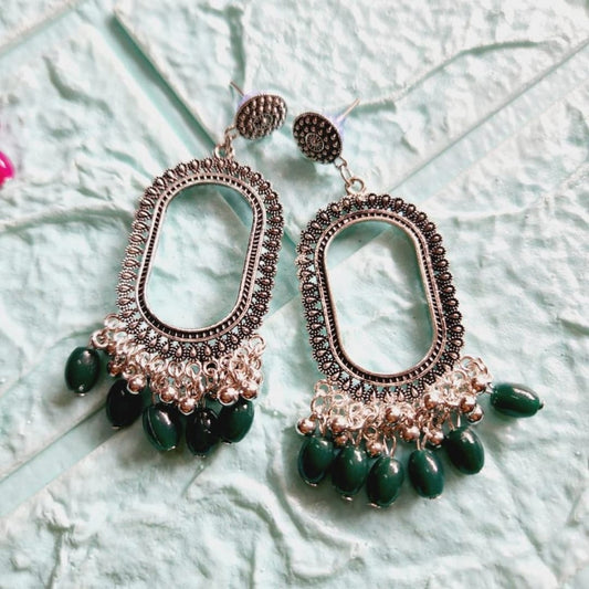 Earrings/Jhumka - Green F