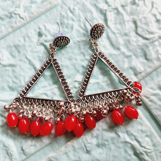 Earrings/Jhumka - Red E