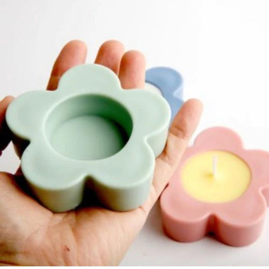 Kali flower tea light candle mould