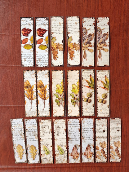 Vintage Bookmark Card - Set of 20 pcs