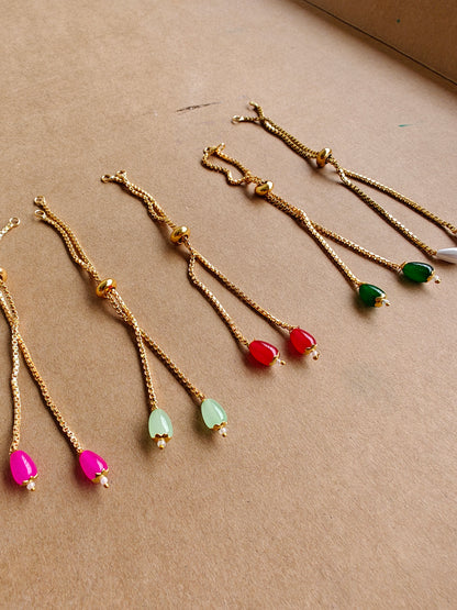Drop bead Rakhi bracelet Chain