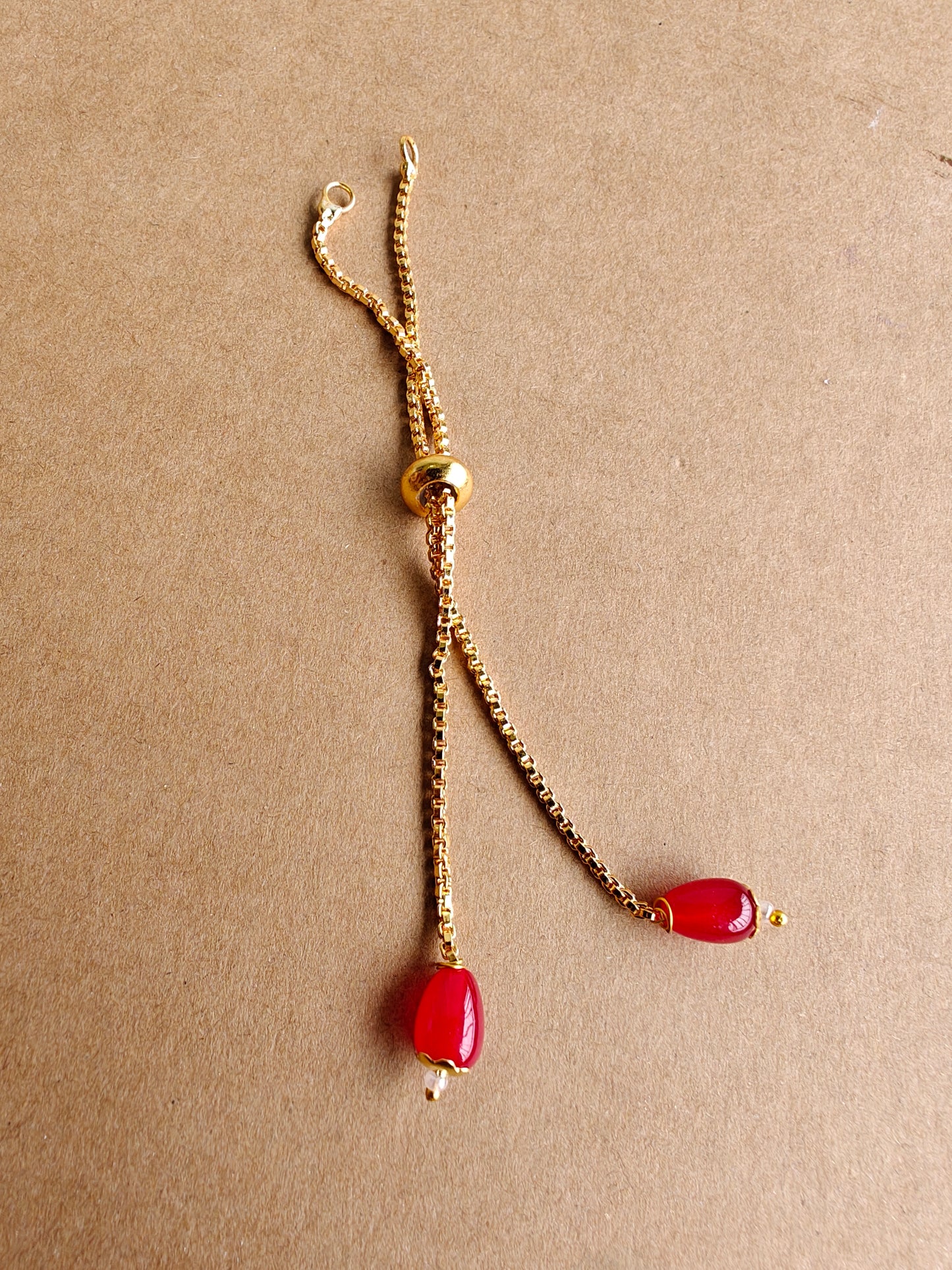 Red Rakhi bracelet Chain