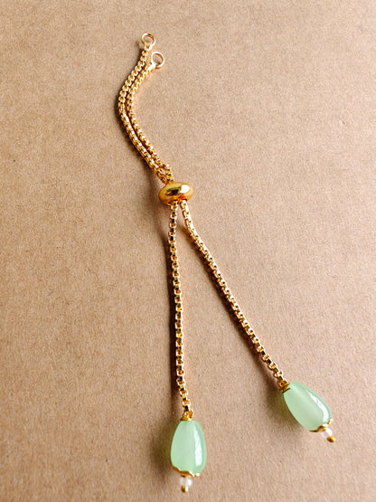 Aquamarine Rakhi bracelet Chain