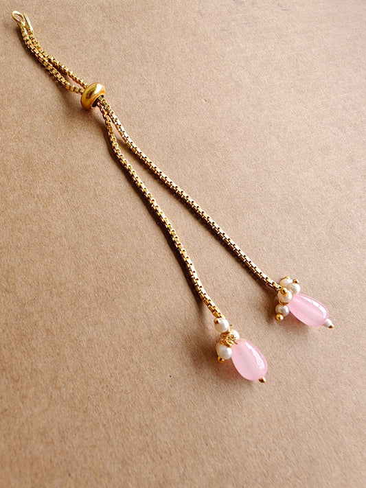 Pink ghungroo Rakhi bracelet Chain