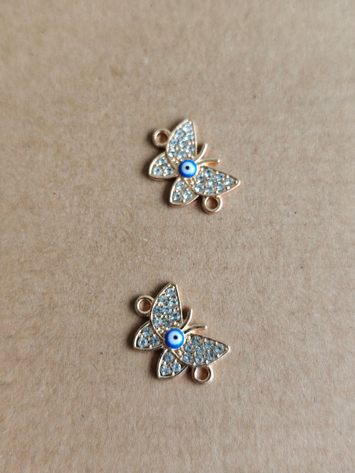 Butterfly Evil eye charms