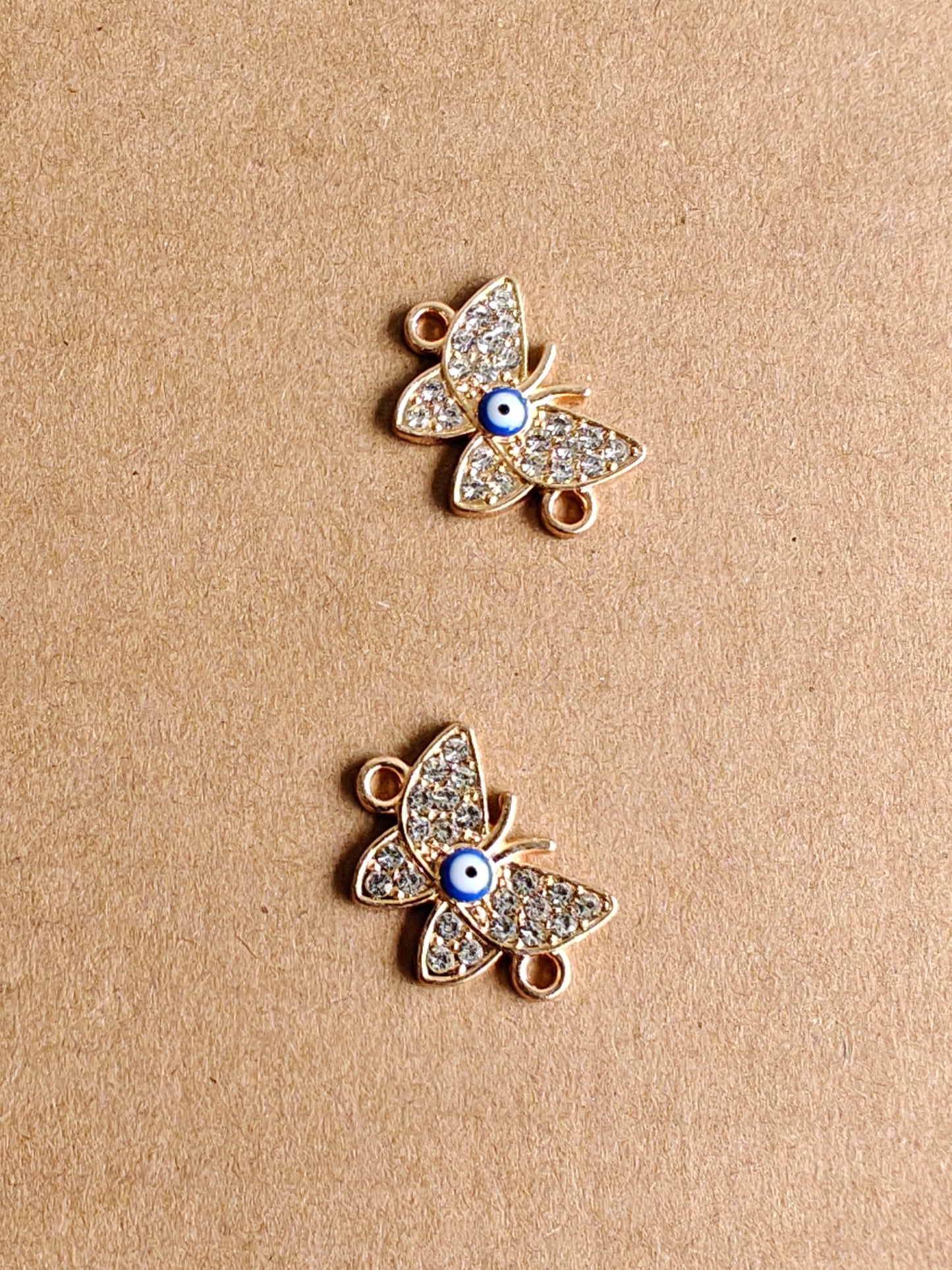 Butterfly Evil eye charms