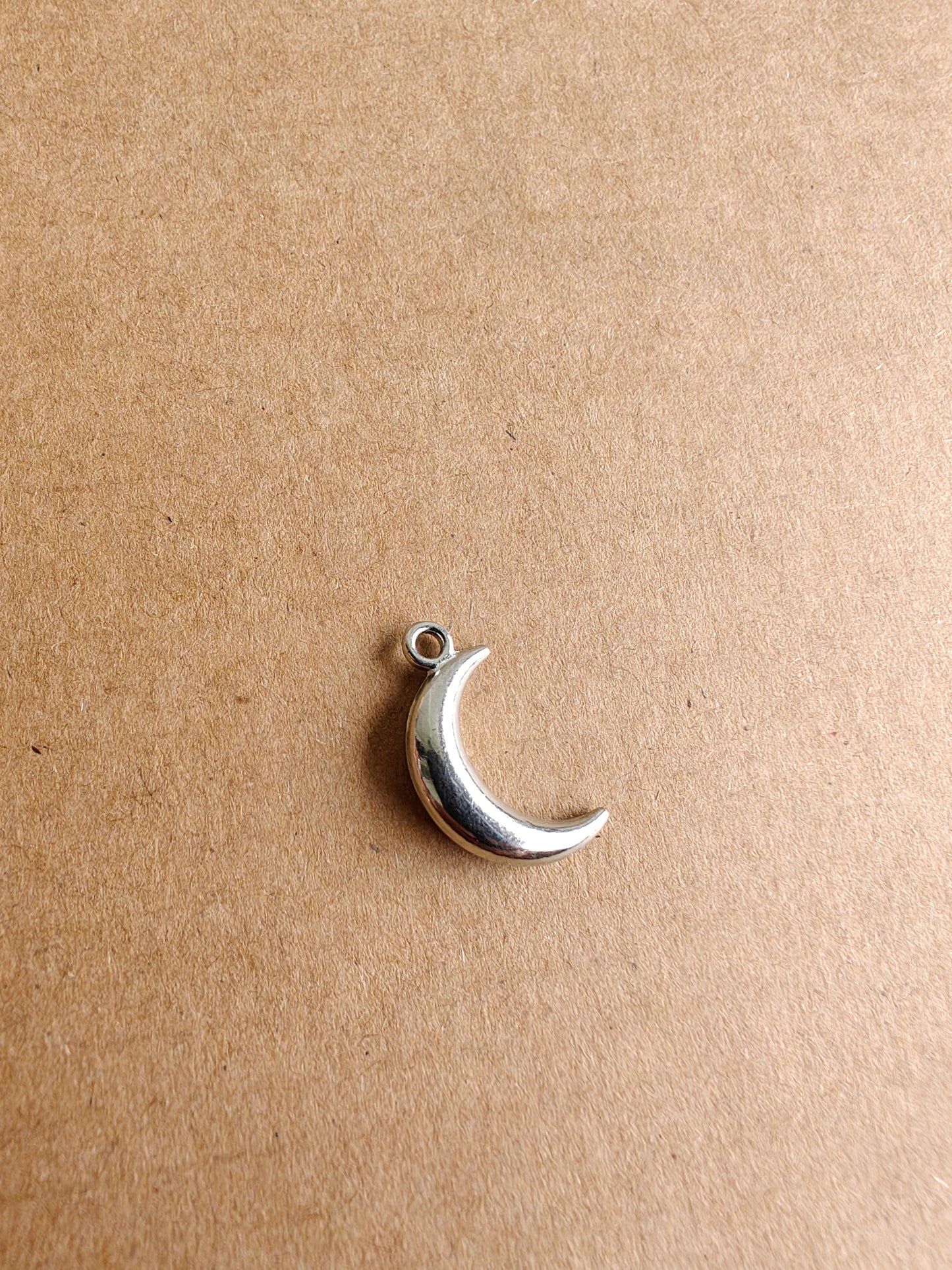 Silver moon Charms