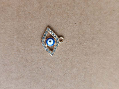 Eye shaped Evil eye with stones pendent charms